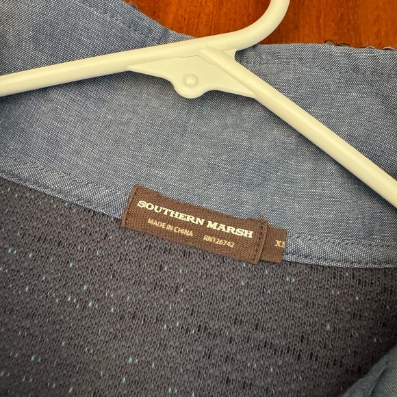 Men’s southern marsh sweater blue extra small - Picture 5 of 5